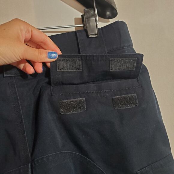 5.11 Tactical Series Womens TDU Cargo Pants Sz 10 Ripstop Performance Navy Blue - Picture 10 of 13